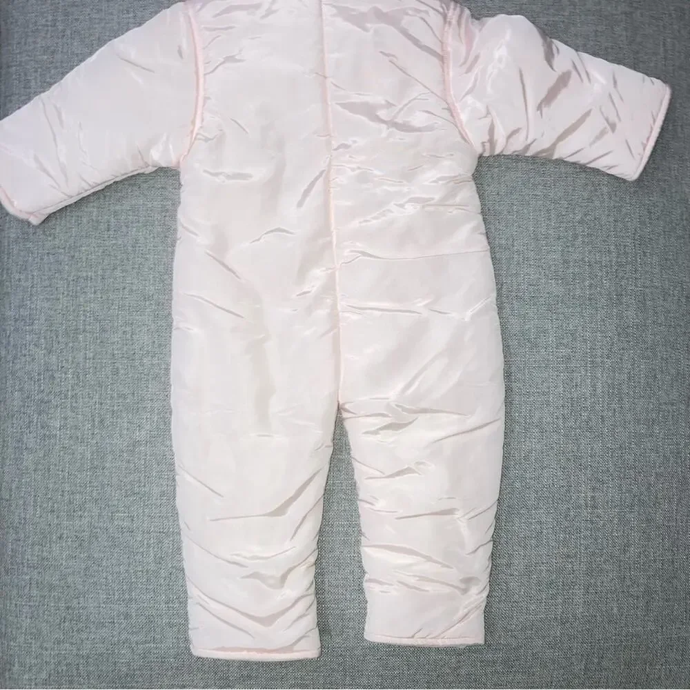 Le Guignol 12m (probably could fit a bit bigger) light pink snowsuit